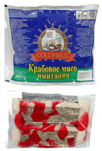 Мясо Крабовое "COLUMBUS" (200г.*25шт) 1/5кг